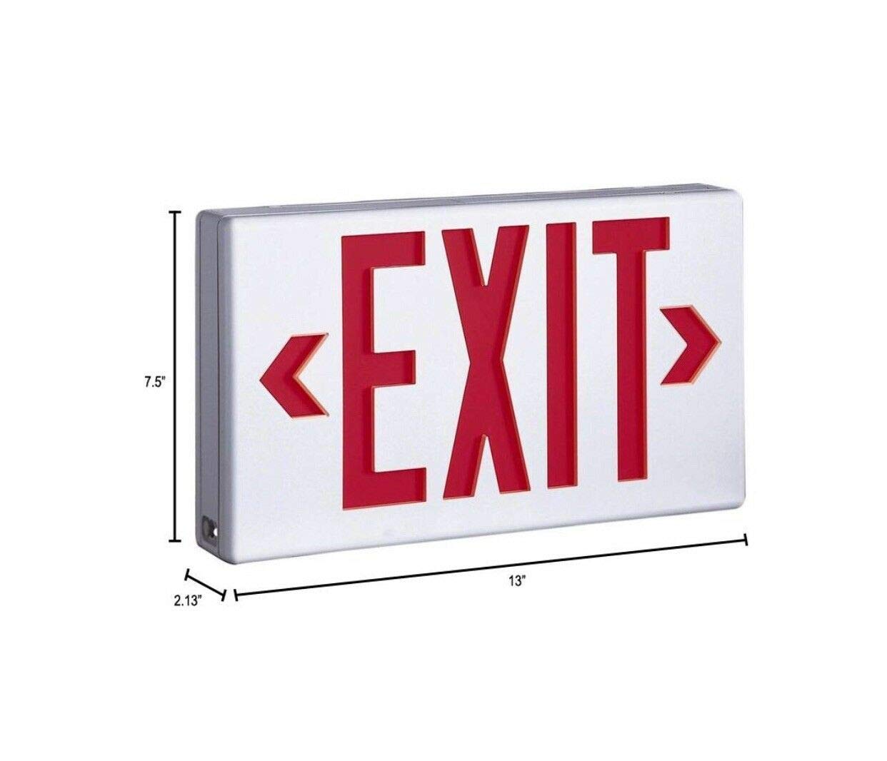 Sure-Lites LPX7 LED Exit, Red and Green Letter Lamping, Self